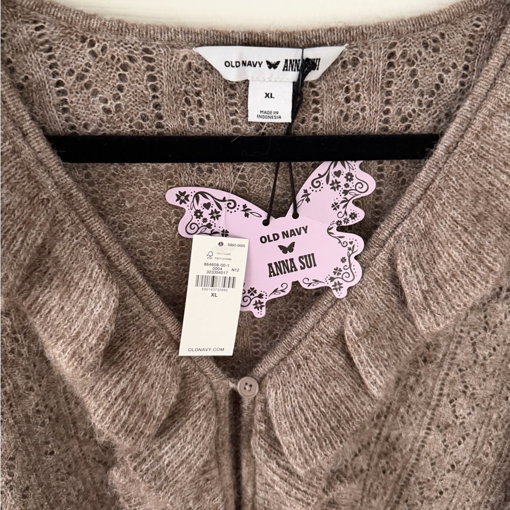 Old Navy X Anna Sui Ruffle Cardigan Sweater - Picture 5 of 6